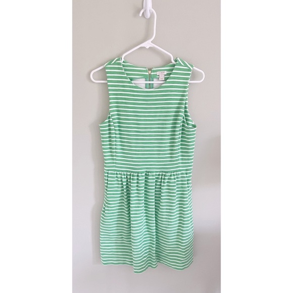 J. Crew Factory Dresses & Skirts - J Crew Factory kelly green striped sleeveless dress sz S